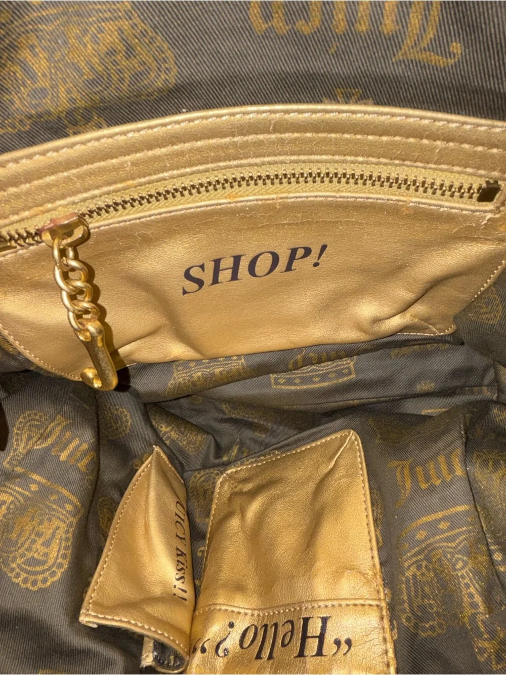 Juicy Couture Navy Blue Velour Handbag, NWT & Wallet Bundle, Preowned
